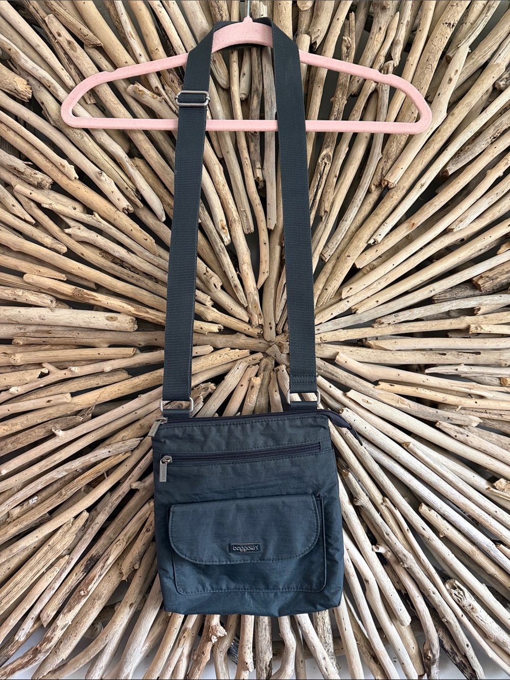 Baggallini Black Crossbody Organizer Bag